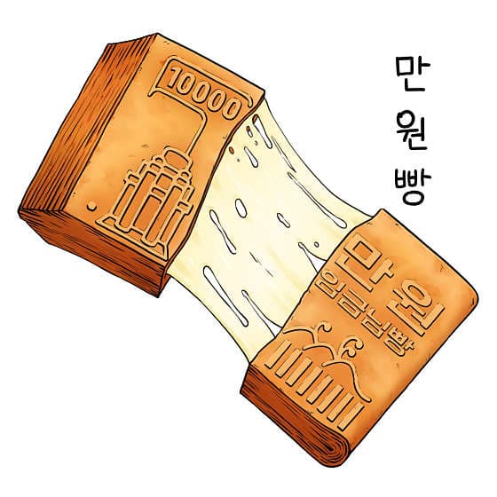 돈다발지폐빵